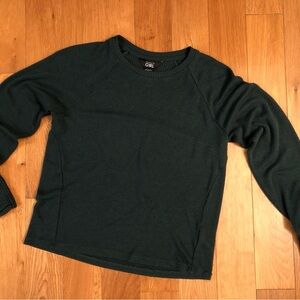 Athleta G!rl Dark Green Crewneck Sweater Size M (8-10)